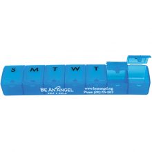 Translucent Blue Weekly Pill Dispenser